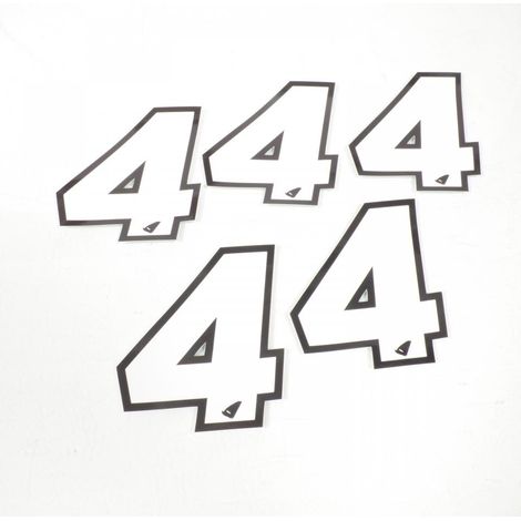 Autocollant stickers UFO pour moto Numéro 4 130x106mm Neuf