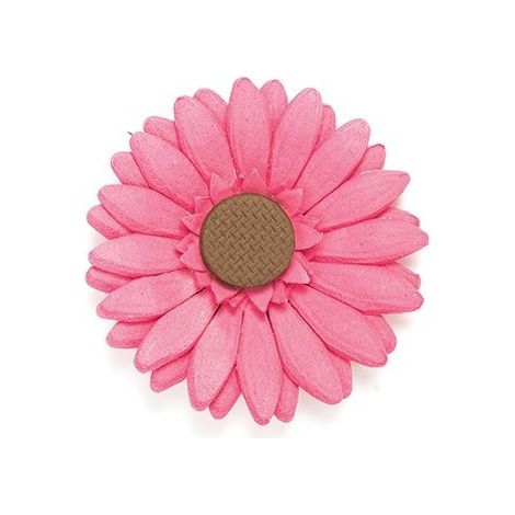 Decora, tagliapasta a espulsione gerbera, girasole 10 cm, in plastica bianca