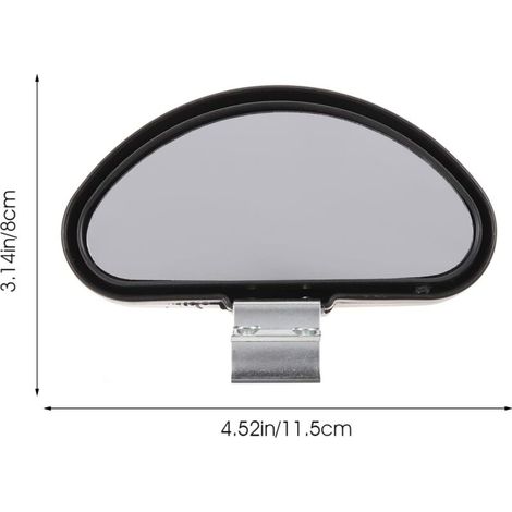 Miroirs d'angle Aveugle Car Miroir Grand Angle Universel ajusté pour Les Voitures universelles 2pcs Miroirs d'angle Mort, Miroir de Voiture, Miroir instructeur de Conduite, rétroviseur (1/3)