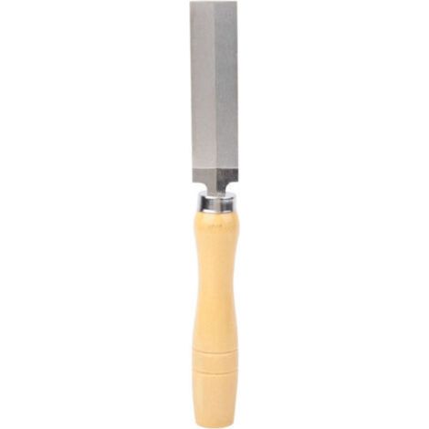 Lime diamantée rhombique, manche en bois, métal, verre, meulage, outil de jardinage (7,6 cm)
