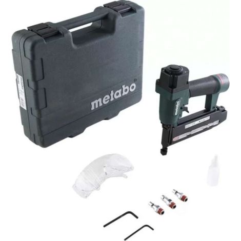 Metabo – Cloueur pneumatique DSN 50 – Longueur de clou 15-50 mm – Pression max 5-8 bar – Pour aménagement intérieur et fixation de revêtements (1/2)