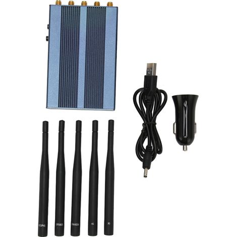Brouilleur de Signal 5 Canaux Stable pour GPS, GSM, 3G/4G, Bloqueur d'Antenne (1/5)