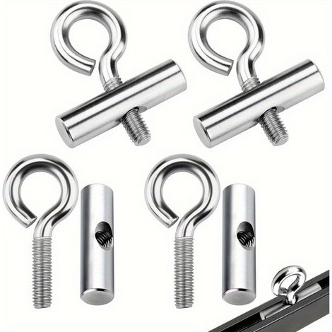 Ensemble de 4 bouchons et crochets pour tuyaux de camping-car, bouchons de 8 mm, accessoires pour tentes de camping (1/5)
