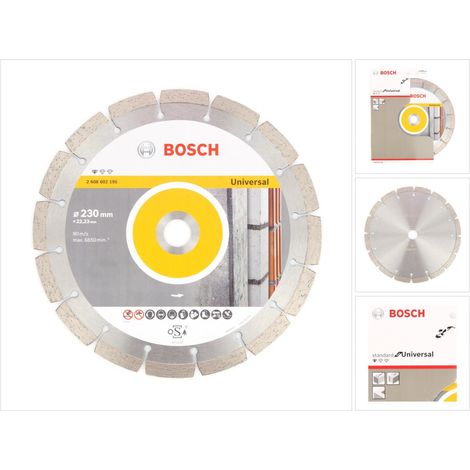 Bosch – Disque diamant pour meuleuse 230 mm – 2608602195 – Alésage 22,23 mm – Coupe béton armé – Largeur de coupe 2,3 mm (1/5)
