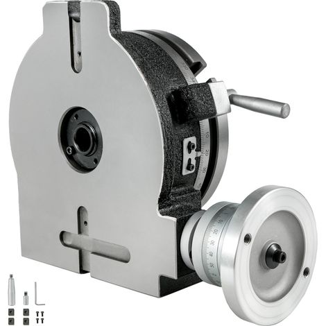 Table rotative Mophorn 8" / 200 mm, table rotative de précision horizontale verticale à 3 fentes pour fraiseuse, table rotative MT-3 360° pour fraisage et perçage (1/5)