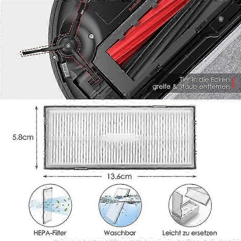 Kit d'accessoires pour Roborock S8 Pro Ultra, pièces détachées pour aspirateur robot, pièces de rechange pour Robot Va Edition 0703