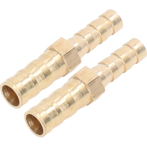 Lot de 2 raccords à biseau laiton pour tuyau raccord réducteur 8mm(5/16in) vers 6mm(1/4in) (1/5)