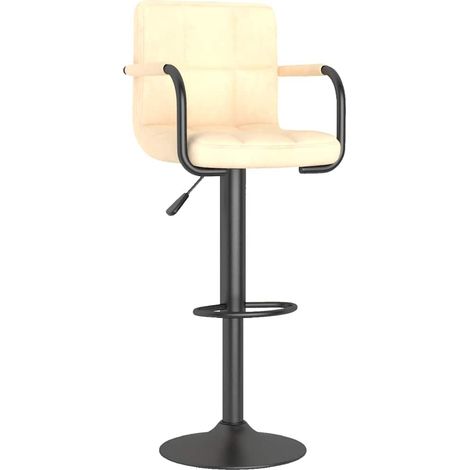 Maison Exclusive - Barhocker Creme Samt (1/5)