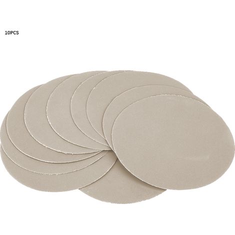 Ortviai Papier abrasif rond 6 pouces – 10 pièces, grain 180/400/1500/5000/10000, fibres végétales, usage sec & humide (1/5)