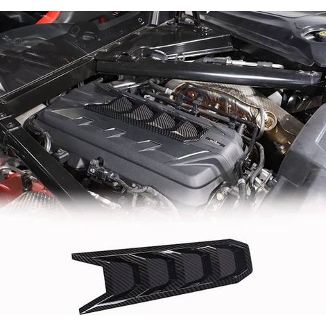Material mit Carbonfaser-Textur: ABS. U-förmige Motorhaubenabdeckung für Chevrolet-Innenausstattung. (1/4)