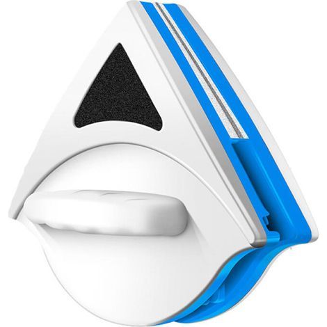 Nettoyeur de vitres magnétique double face, nettoyeur de vitres triangulaire, adapté au verre ordinaire d'une épaisseur de 3 à 8.