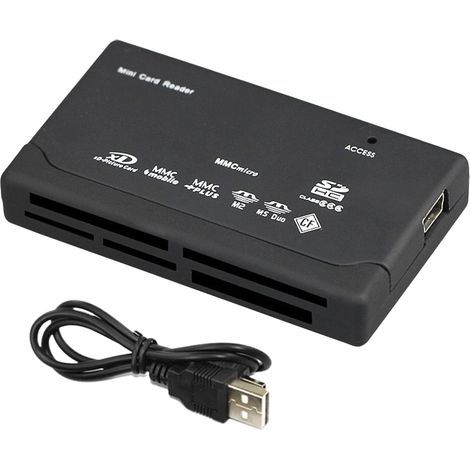 Ultraschlanker 6-in-1-USB-Kartenleser-Adapter für Laptops, Handys und Kameras (Dateiübertragung, Außeneinsatz) (1/5)