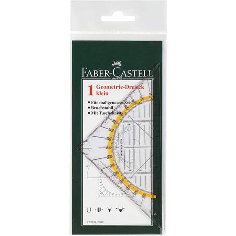 Escuadra transportador Castelli BK 25 transparente 140 mm plástico