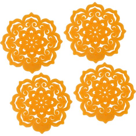 Lot de 4 pastilles désodorisantes et anti-éclaboussures pour écrans d'urinoir, idéales pour les salles de bain, les bureaux, les écoles et les restaurants.
