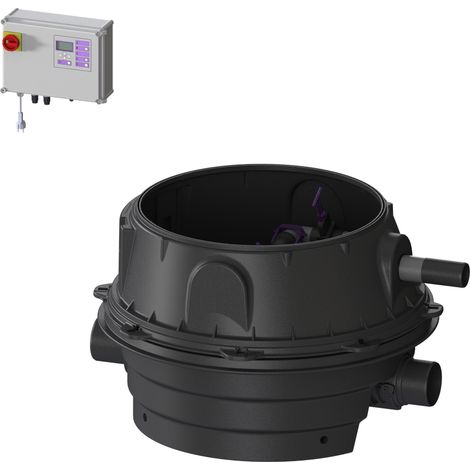 -Rückstauhebeanlage Ecolift XL Mono, 1 mot. Klappe, SPF 1400-S3, Konus