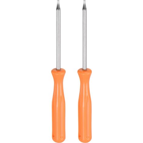2Pcs Tournevis Torx T6 en Acier au Carbone 4" de Longueur Jaune (1/5)