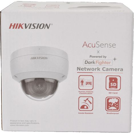Caméra Dôme, Résolution 8MP, Fonctions de Détection Intelligente, DS-2CD2186G2-ISU, 2,8mm (1/2)