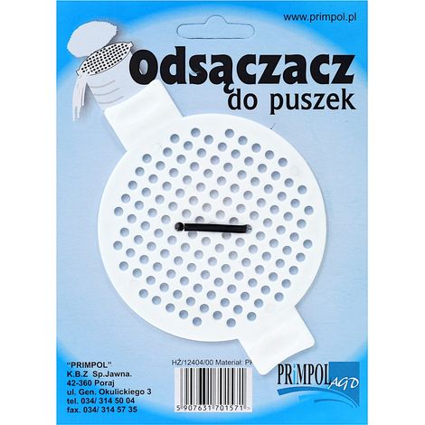 Sieb, Abtropfsieb, Durchschlag für Dosen und Gläser, weiß