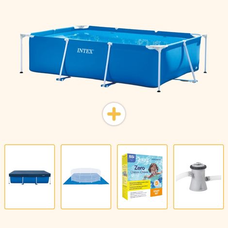 Intex Piscine Tubulaire Rectangulaire - 260x160x65 cm - 5-pièces S24 (1/5)
