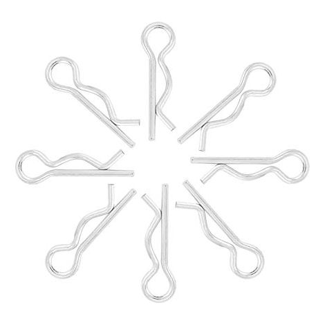 50pcs R Type Goupille À Goupille Clips Zingué Goupilles De Retenue Pinces 118mm