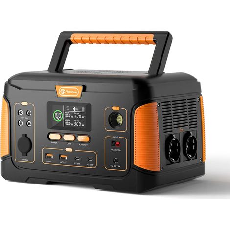 FlashFish J1000 Plus Tragbare Stromerzeuger 1000W/932Wh Ternäre Lithiumbatterie Powerstation, Balkonkraft Aufladezeit Unterstützt den Schnelllademodus, Notstromaggregat für Camping, Reise, Stromausfal (1/5)