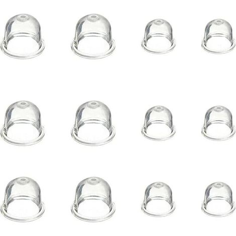 12 Pièces Carburateur Amorce Pompe Ampoule 19 mm et 22 mm Poire Pompe Amorcage Accessoires de Carburateur pour Debroussailleuse Tronçonneuse Souffleur Tondeuse (1/4)