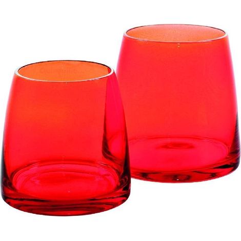 Fade Cevic set 6 bicchieri vino vetro arancio 23 cl