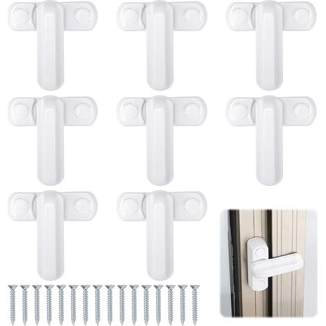 Security Locks for Sash Windows, Lock with Screws for PVC and Wood Windows (1/5)