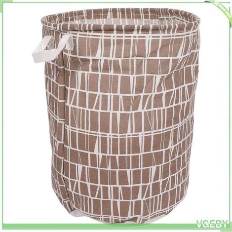 Panier à linge - FAFEICY - Grand - À carreaux - Pliable - Grande capacité (1/5)