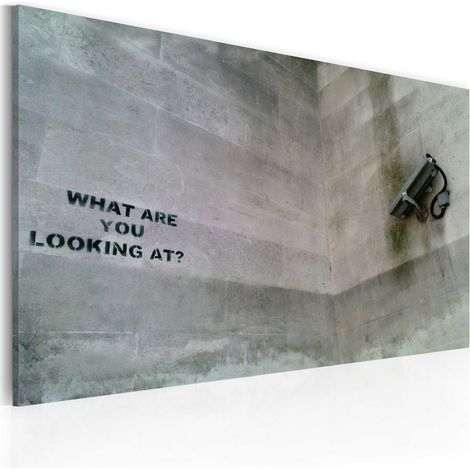 Quadro - Che cosa stai cercando (Banksy) - 60x40 (1/4)