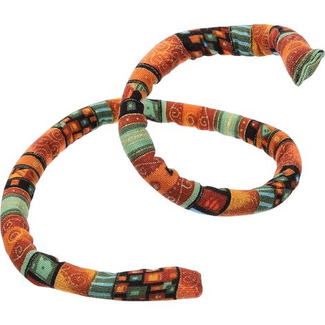 Bandeau Léger Style Ethnique Élastique à Cheveux Spirale Flexible en Tissu de Chanvre pour Dreadlocks et Coiffures Bohèmes (1/5)