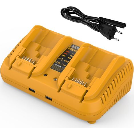 12V-18V Chargeur Double Port de Rechange pour Chargeur DCB102 Compatible avec Les Batteries 18V et 12V Max (1/5)