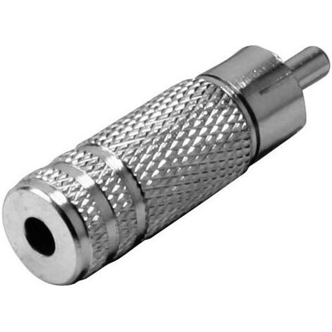 TRU COMPONENTS Adaptateur jack Cinch-RCA mâle - Jack femelle 3.5 mm mono Nombre de pôles:2 1 pc(s) (1/3)