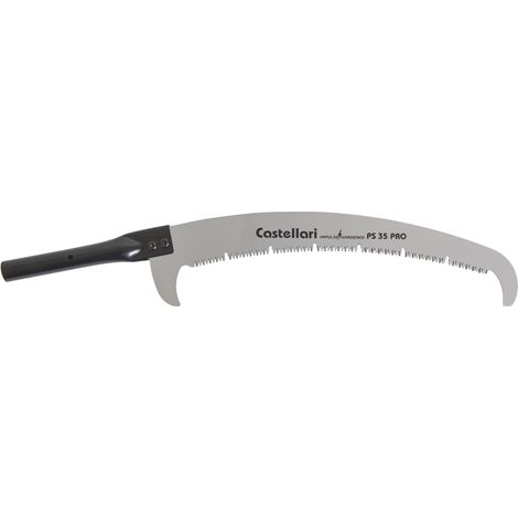 Castellari SEGACCIO CURVO DOPPIA LAMA E DENTE SCARICO PS 35 PRO cm. 35 - attacco aste telescopiche