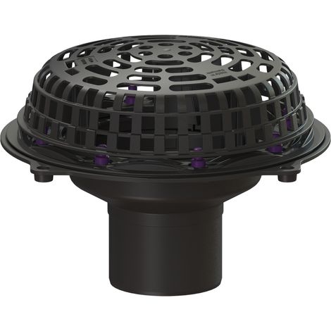 -Siphon de toit plat Ecoguss Pressfl., DN 125, avec chauffage
