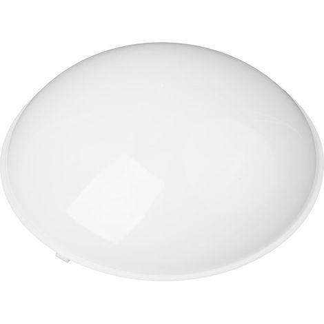 Garvalon Couvercle rond en plastique blanc pour plafonnier (1/5)