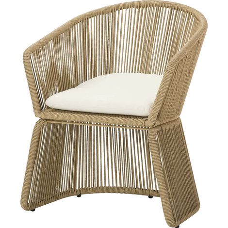 Butaca Ratan Sintetico Natural 59X68X83 Cm