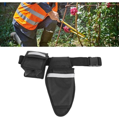 Cinturón multifuncional de jardinería tipo A con gran capacidad y bolsa para herramientas, fabricado en nailon – 223 g, ajustable de 63,5 a 114,3 cm (25–45 pulgadas) para arboristas y artesanos. (1/5)