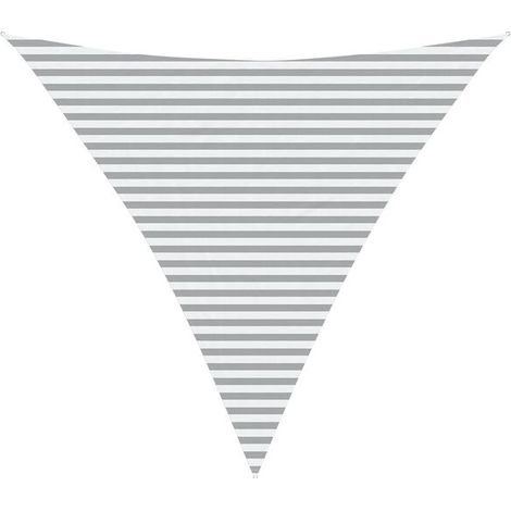 Voile d'ombrage, gris clair et blanc, 4,5 x 4,5 x 4,5 mètres (1/5)