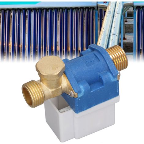 Électrovanne à capuchon en cuivre sans pression, accessoire pour chauffe-eau solaire AC220V, vanne d'arrivée d'eau automatique 4/5 pouces (1/5)