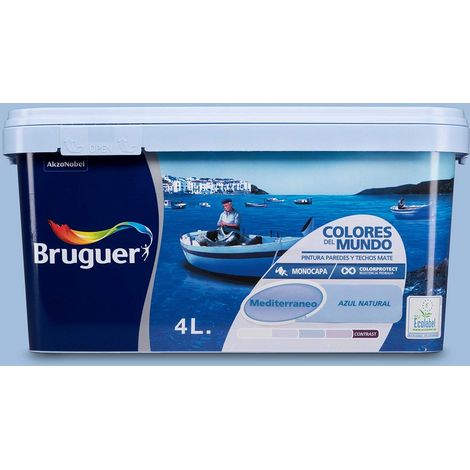 Colori del mondo mediterraneo blu naturale 4l bruguer