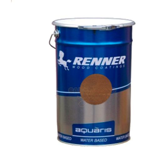 Renner - Impregnante all&aposacqua aquaris per conifere da 5 kg YM-M040- / T22 - Noce