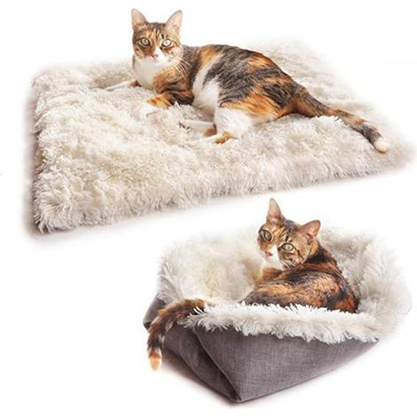 1 cesta 2 en 1, plegable, suave, para gatos, perros y animales pequeños. (1/5)