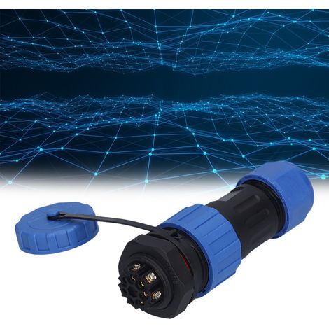 Connecteur aviation étanche IP68, type LP20, sans soudure, multiconducteur mâle et femelle, 250 V 5 A, section 6-12 mm², 7 conducteurs. (1/5)