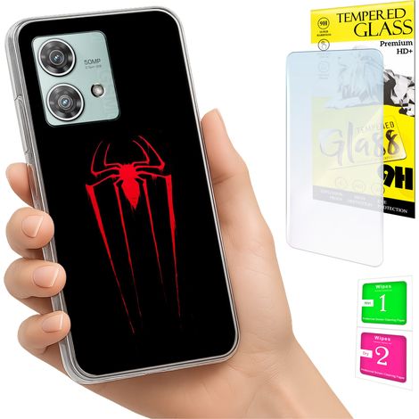 Funda para Motorola Edge 40 Neo con cubierta trasera y cristal 9H. (1/5)
