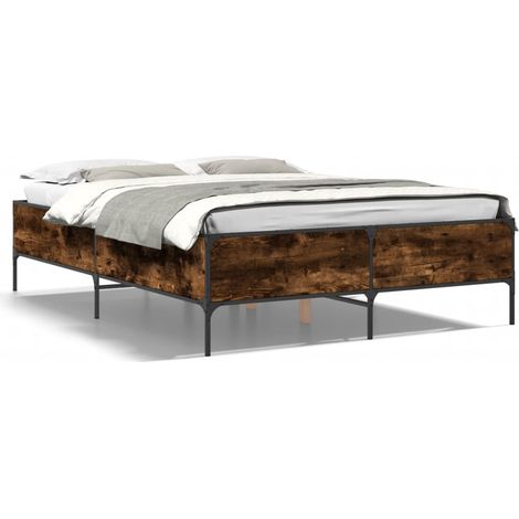 Maison Exclusive - Giroletto Rovere Fumo 120x200 cm in Legno Multistrato Metallo