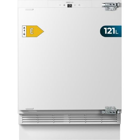 Cecotec – Réfrigérateur encastré 121L – Hauteur 81,8 cm – Largeur 59,5 cm – Classe E – Congélation rapide