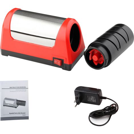 Affûteur de couteaux électrique à 2 étages, grain 600/1000, double moteur, outil d'affûtage de cuisine automatique Portable, prise ue 110-240V. (1/5)