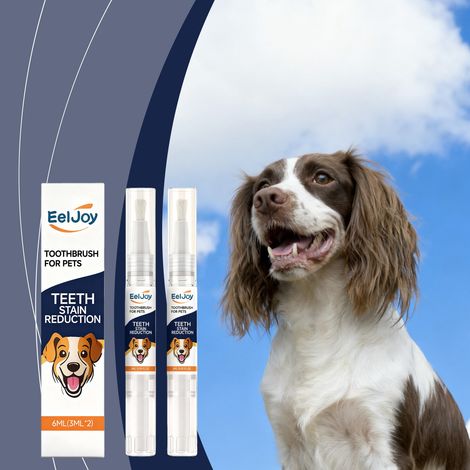 Stylo de nettoyage dentaire pour animaux - Soin doux pour la bouche de votre animal, laissant les dents brillantes et propres - 6 ml (3 ml x 2) (1/5)