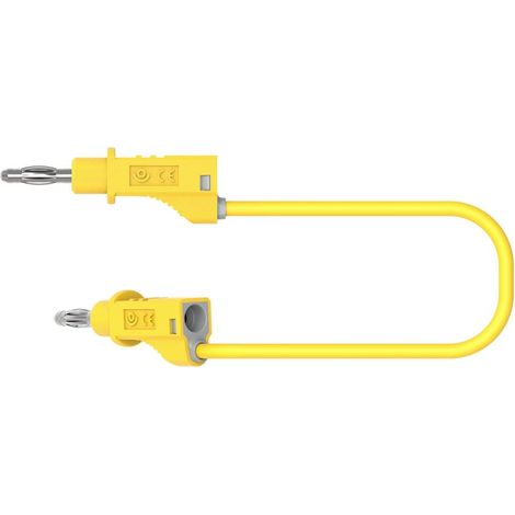 Electro PJP 2117-CD1-50J Cordon de mesure banane mâle banane mâle 50 cm jaune 1 pc(s) D357962 (1/3)